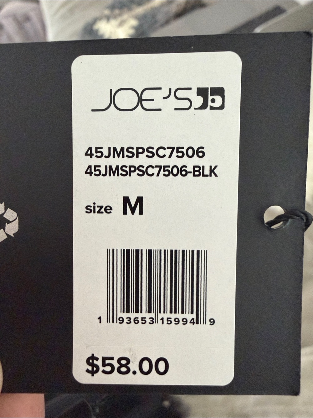 Joe's Jeans Black Short Sleeve Tee - Black